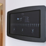 Central Tablet gives control for zone heating system and modifying lighting